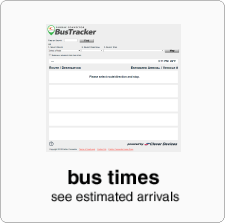 estimated arrival times